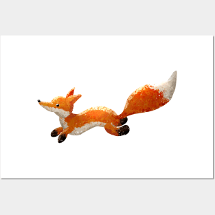 Toby the Fox Running Posters and Art